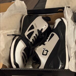 Black and White Athletic Shoes
